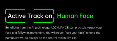 AOCHUAN 3-Axis Handheld Gimbal Stabilizer for Smartphone with Fill Light for iPhone Android Face Tracking Vlog Smart XE